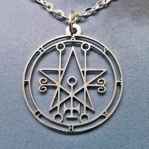 Astaroth Goetic Goetia Sigil Silver Necklace